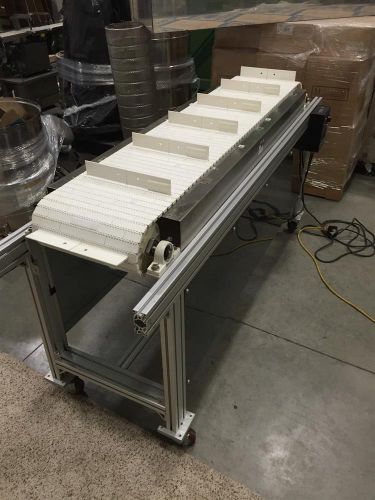 14&#034; wide x 67&#034; long cleated belt conveyor for sale
