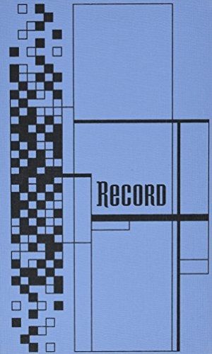 Adams Record Ledger, 7.63 x 12.13 Inches, Blue (ARB712CR1)