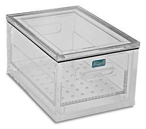TrippNT 51397 Acrylic Portable Personal Desiccator, 10&#034; x 5&#034; x 6&#034;, Small, Clear