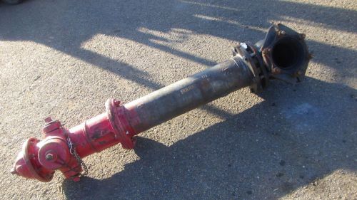 Mueller fire main hydrant/3 1/2&#034;pipe&amp;elbow #1025844j fm25owp 5 1/4 1999 new for sale