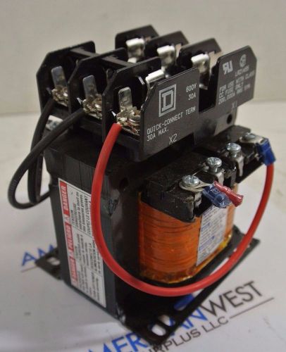 Used square d control transformer 9070tf150d1  0.15 kva  240/480 to 120v for sale