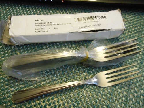 2 DOZ Winco 0001-05 HEAVY DOMINION DINNER FORK FREE SHIP