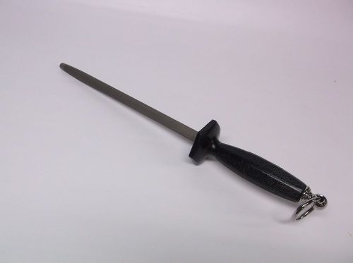 Dexter russell sharpening steel 9inch round sharpening rod new black handle for sale