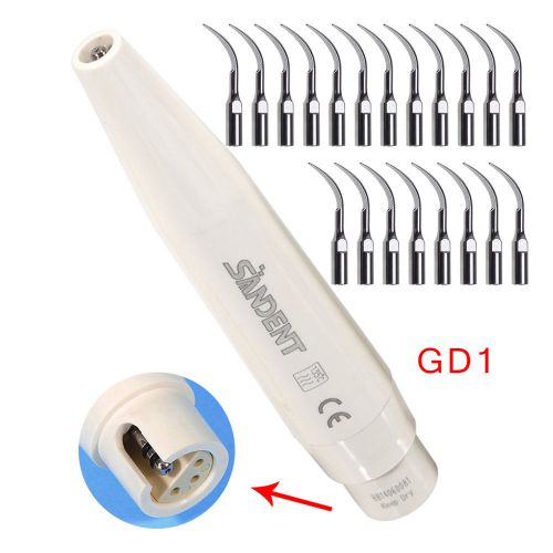 Dental Ultrasonic Piezo Scaler Scaling Handpiece w/ 20*Tips fit DTE Satelec ST1