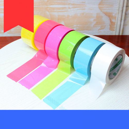 1 roll strong parcel carton box sealing packaging packing assorted color 100m for sale