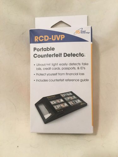 Royal Sovereign Portable Coutnerfeit Detector RCD-UVP Counterfeit Detector NEW