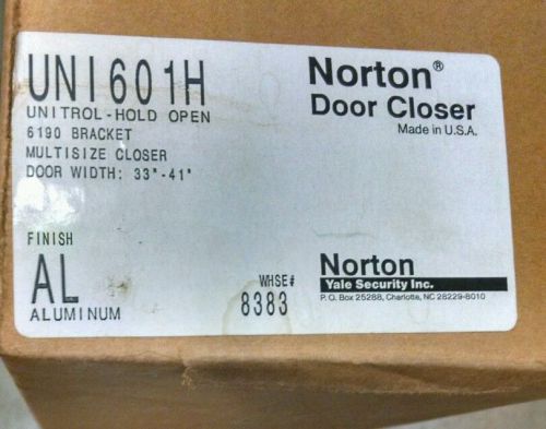 Norton UNI1601 Door Closer Aluminum - Unitrol Hold Open