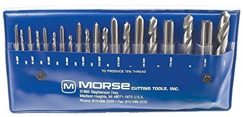 Morse Cutting Tools 37104 Tap and Drill Set, NF Series, High Speed Steel, #104
