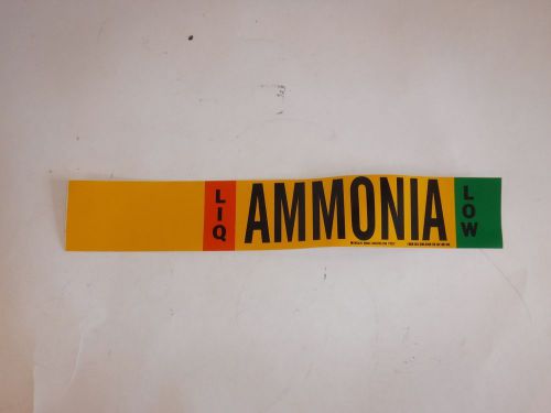 NEW 90463 Ammonia Pipe Marker, IIAR, 3 to 5In (T)