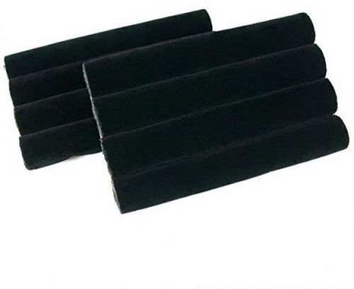 1 X 2 Black Velvet Ring Trays Jewelry Pad Showcase Displays 5.5