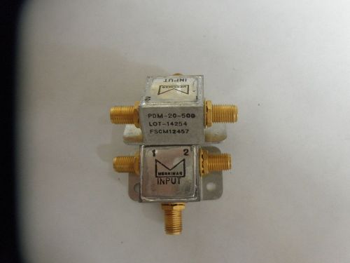 RF Power splitter, Merrimac, 2 way, 5-1000MHz,