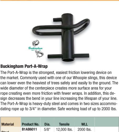 Buckingham 5/8&#034; port-a-wrap ~ 601 for sale