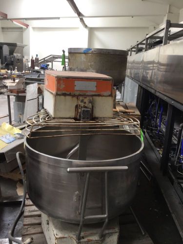 Commercial Sottoriva mixer with 2 removabal stainless steel bowls 300 lb dough
