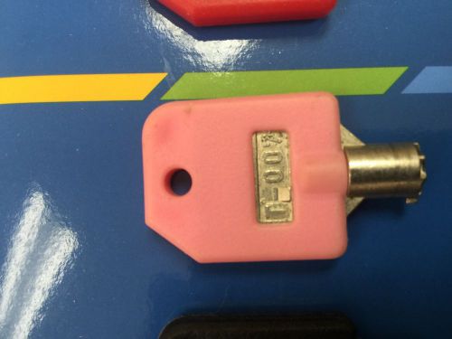 Tubular Lock Key T-007 PINK for 1800 Candy Machines, 1-800 Vending Machine bulk