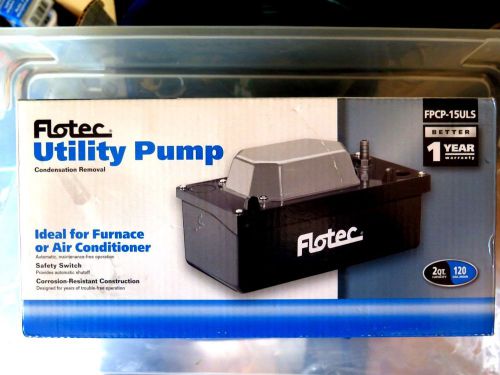 FPCP-15ULS | CONDENSATE REMOVAL PUMP WITH SAFETY SWITCH - 65 GPH NEW SEALED NIB