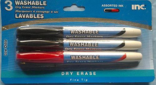 Washable Dry Erase Markers Assorted Ink Fine Tip UPC 39277 98288