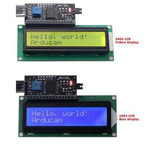 1602 16x2 HD44780 Character LCD Yellow Blue Display IIC/I2C Adapter Module