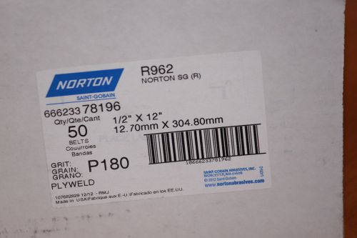 Norton Blaze R90P  1/2&#034; x 18&#034; Grindng Belt, 120 Grit
