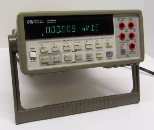 HP Agilent Keysight 34401A Digital Multimeter 6.5 Digit Self Tested Passed