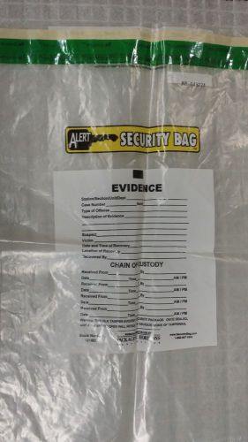 Evidence Security Chain of Custody Bags Clear 12&#034;x18&#034; Qty 130/case,1218EC