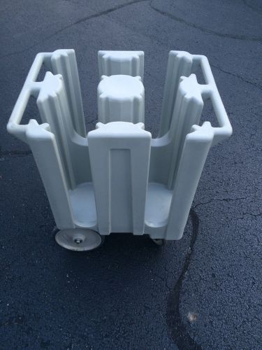 Cambro DC825 Poker Chip 8 1/4” Plate Dish Caddy Dolly Mobile Cart, Catering