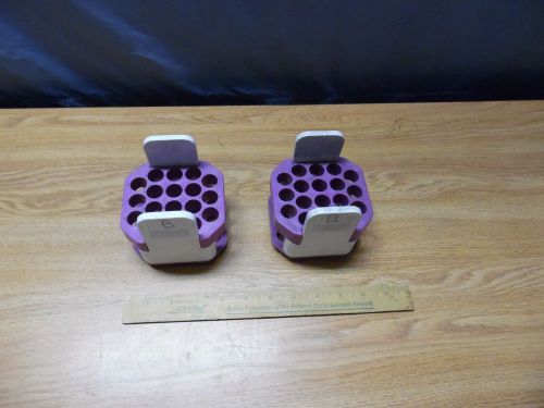 Beckman Centrifuge adapters for TH-4 rotor Purple 16ml Tubes Lot of two