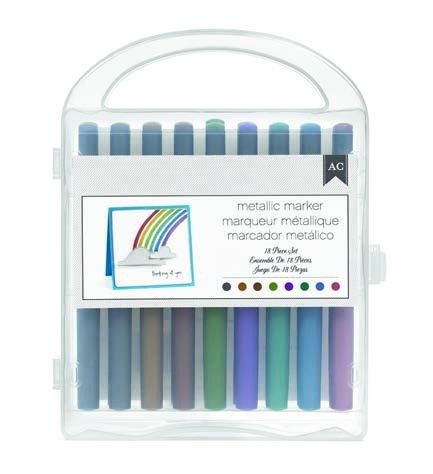 AMERICAN CRAFTS 62701 EXTREME VALUE PACK-PEN SET 18 PIECE METALLIC MARKERS(WITH