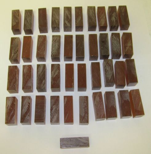 Lot of 41 pcs. ULTEM 1000 Plastic Blocks 3/4&#034; x 1&#034; x 2 1/4&#034;