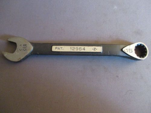 Craftsman Tools 12964 -Z- 15mm Combination Open Spline 12 Pt Box End Wrench