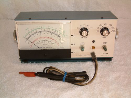 Heathkit im-5228 with probe and original rare mounting bracket!! ohm/dc-ac meter for sale