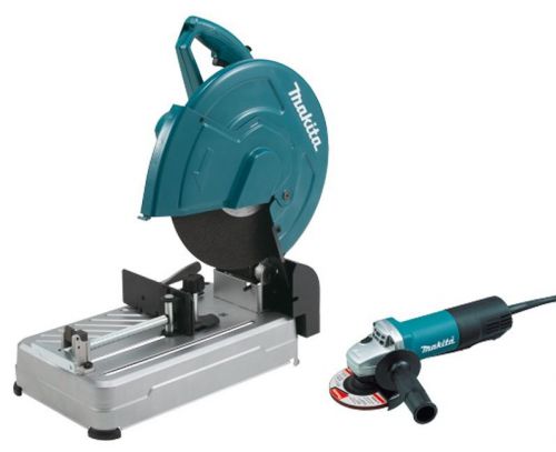 MAKITA 14&#034; Cut-Off Saw and 4-1/2&#034; Angle Grinder PACKAGE KIT LW1400X2 FREE SHIP!
