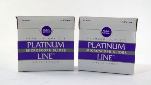 Platinum Line Microscope Slides 7255 90corners Frosted Yellow End Ground 144pcs