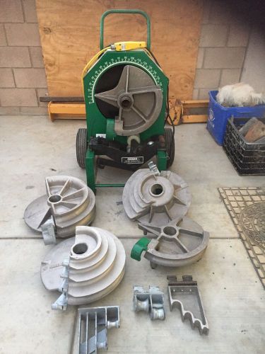 Greenlee  555 electric pipe bender machine w/ 5 shoes for sale
