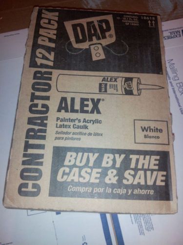 DAP ALEX PAINTERS ACRYLIC LATEX CAULK MEGA 10PC TUBES BOX FOR CAULK GUN OPEN BOX