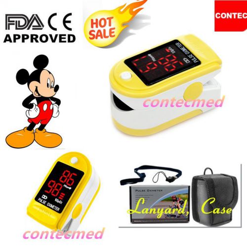 Promotion New Pulse Oximeter,LED Blood Oxygen Saturation SPO2 Monitor+Carry Case