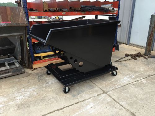 1 cubic yard dump hopper chip scrap cnc easy dump for sale