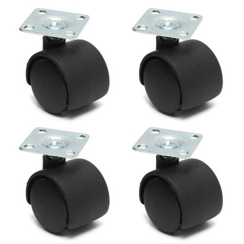 4pcs 30mm Heavy Duty Trolley Furniture Nylon Swivel Castor Wheel