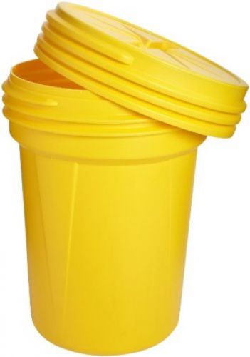 Eagle 1600sl yellow high density polyethylene lab pack drum with plastic lid, for sale