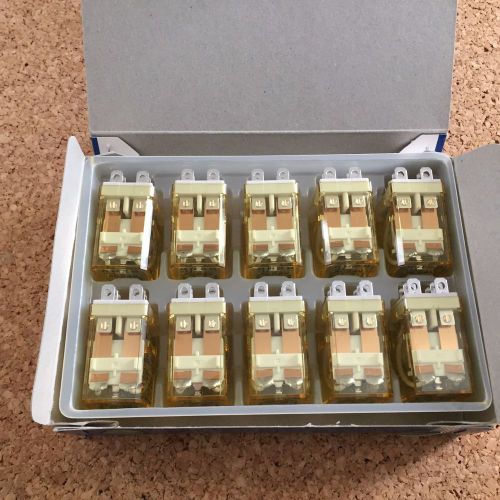 10 RELAYS  24 VAC   DPDT  BRAND NEW   IN BOX   ONLY $ 39  FOR  10