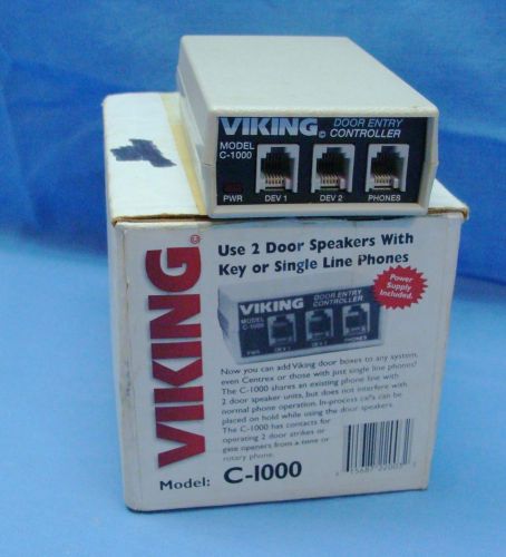 Viking electronics model c-1000 electronic door entry controller dual speakers for sale