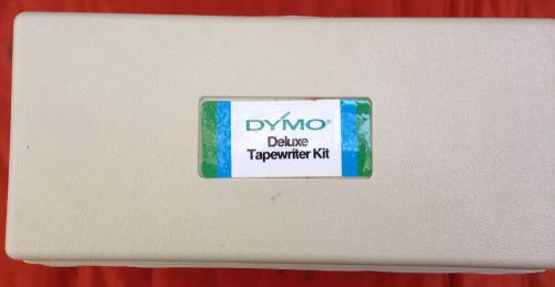 DYMO Deluxe Tapewriter Kit -  Vintage Label Maker 3 Wheels and Box