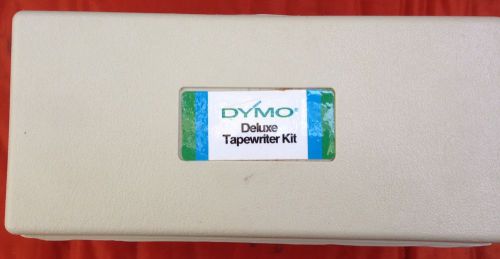 DYMO Deluxe Tapewriter Kit -  Vintage Label Maker 3 Wheels and Box