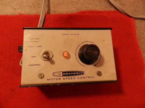 HEATHKIT GD-973A Variable Speed Motor Controller 15A AC or DC Brush Type Motors