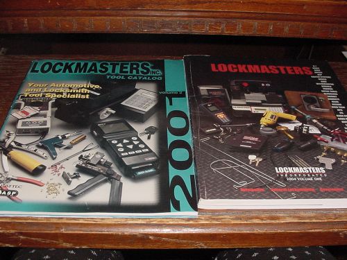 Locksmith LOCKMASTERS magazines 2001 &amp; 2004 tool catalog
