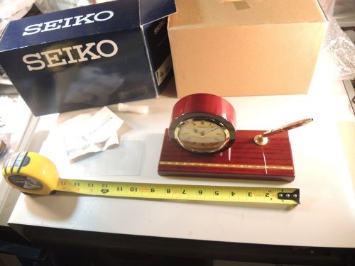 Seiko Business/Executive Desk Clock Set NIB Vintage