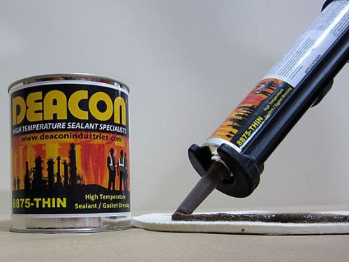 Deacon 8875-thin (10.3 oz. tube) high temperature sealant, 150°f to 1800°f for sale
