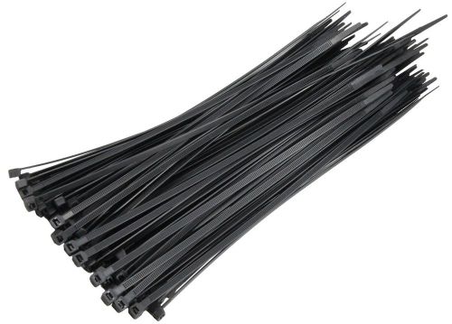 Zip ties heavy duty 10 inch black nylon cable ties 150 piece / wire ties by h... for sale