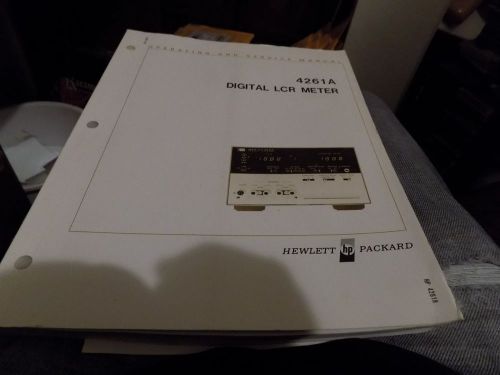 Hewlett Packard 4261A Operating and Service Manual  DIGITAL LCR METER
