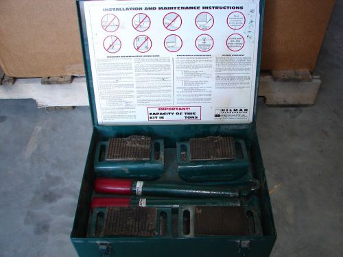 Hilman 3 ton swivel roller kit, 4 swivels krs-3-4s, with handles. skates, rigger for sale