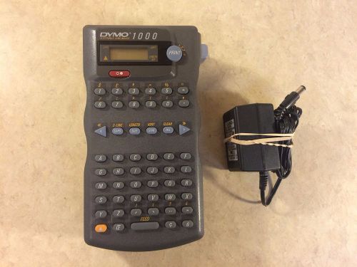 Dymo 1000 Electronic Labelmaker w/ AC Adapter (Power Tested)